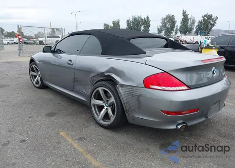 2008 BMW 650I из США, поврежденный, VIN WBAEB53578CX61183